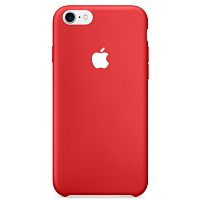 Чехол накладка xCase на iPhone 7/8/SE 2020 Silicone Case красный бел.яб.