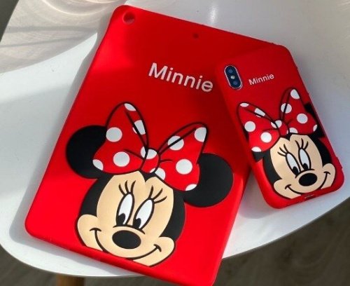 Накладка силіконова для iPad 7/8/9 10.2" (2019/2020/2021) Disney Minnie red: фото 2 - UkrApple