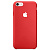Чехол накладка xCase на iPhone 7/8/SE 2020 Silicone Case красный бел.яб. - UkrApple