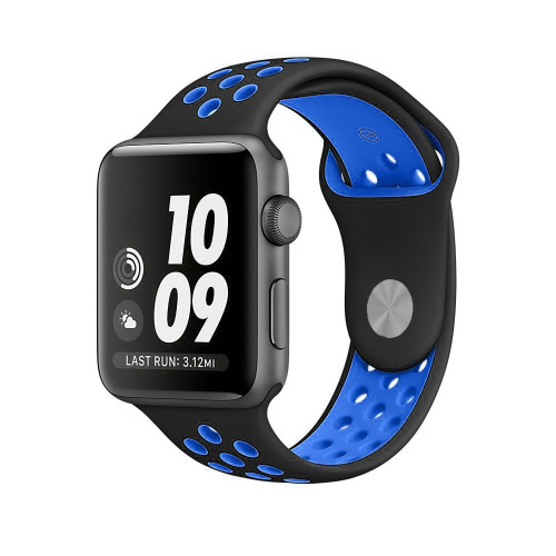 Ремінець xCase для Apple Watch 38/40/41 mm Sport Nike Black Blue - UkrApple