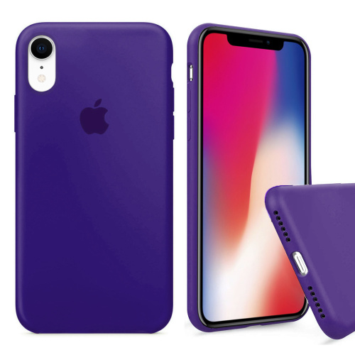 Чехол накладка xCase для iPhone XR Silicone Case Full purple - UkrApple