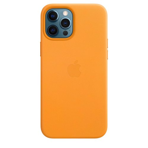 Чохол накладка xCase для iPhone 12 Pro Max Leather case Full with MagSafe Yellow - UkrApple