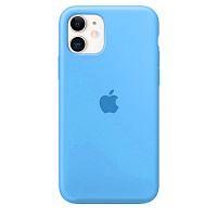 Чохол накладка xCase для iPhone 11 Silicone Case Full блакитний