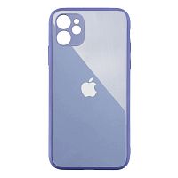 Чохол для iPhone 12 Glass Pastel Full Camera Lavender grey