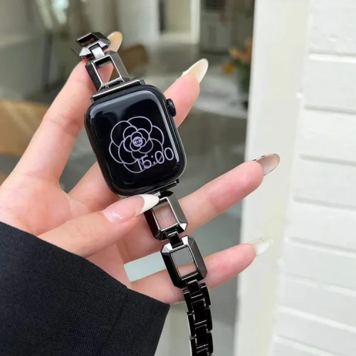Ремінець для Apple Watch 42/44/45/49 mm Fashion coarse weaving black: фото 6 - UkrApple