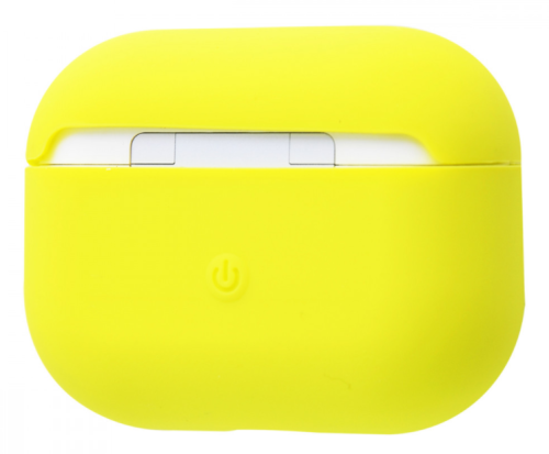 Чехол для AirPods PRO silicone case Slim yellow: фото 2 - UkrApple