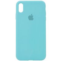 Чехол iPhone XS Max Silicone Case Full marine green