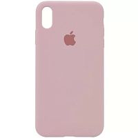 Чехол iPhone XR Silicone Case Full chalk pink