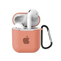 Чехол для AirPods/AirPods 2 silicone case with Apple Flamingo