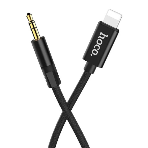 Перехідник Hoco Lightning to 3.5mm Adapter Cable UAP13 black: фото 4 - UkrApple