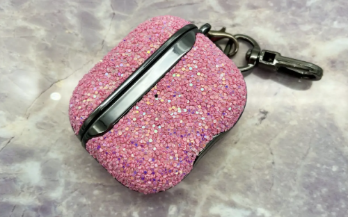 Чохол для AirPods 3 Onegif Glitter case pink: фото 4 - UkrApple