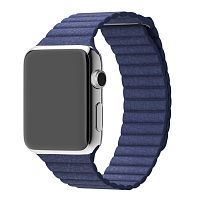 Ремінець xCase для Apple watch 42/44/45/49 mm Leather Loop Midnight Blue