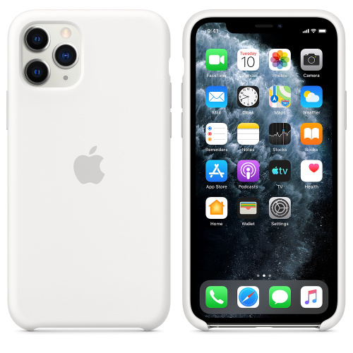 Чохол накладка xCase для iPhone 11 Pro Max Silicone Case White: фото 2 - UkrApple