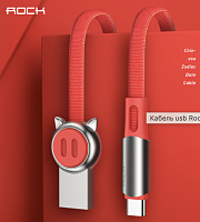 USB кабель Type C ROCK Zodiac 1M red