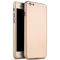 Чехол накладка xCase на iPhone 6/6s Full Cover 360 золото