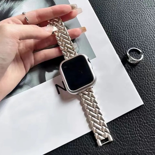 Ремінець для Apple Watch 38/40/41 mm Metall braided silver: фото 2 - UkrApple
