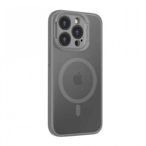 Чохол iPhone 15 Pro Rock Guard Magnet Full Camera (Foldable Bracket) gray - UkrApple