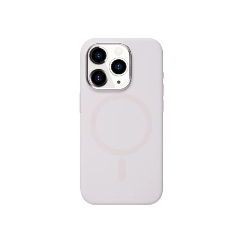 Чохол iPhone 15 Pro No Logo Silicone Case with MagSafe light pink  - UkrApple