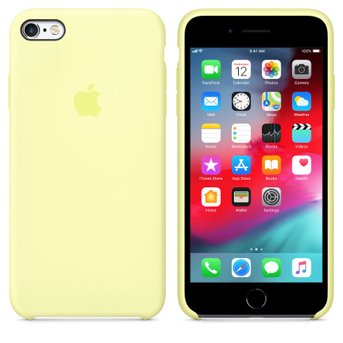 Чехол накладка xCase на iPhone 6 Plus/6s Plus Silicone Case mellow yellow: фото 2 - UkrApple