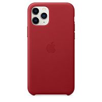 Чохол накладка на iPhone 11 Pro Leather Case red