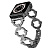 Ремінець для Apple Watch 42/44/45/49 mm Lady band Rings black - UkrApple