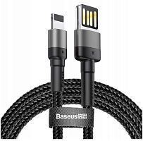 USB кабель Lightning 100cm Baseus Cafule Special Edition 2,4 black 