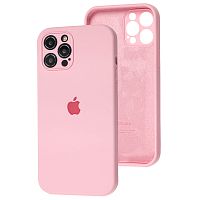 Чохол накладка xCase для iPhone 13 Pro Max Silicone Case Full Camera Light Pink