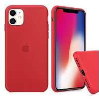 Чохол накладка xCase для iPhone 11 Silicone Case Full red