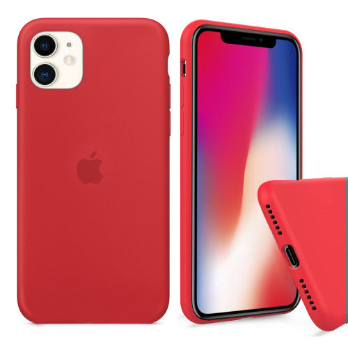 Чохол накладка xCase для iPhone 11 Silicone Case Full red - UkrApple