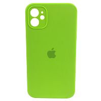 Чохол xCase для iPhone 12 Silicone Case Full Camera Square corners Party green