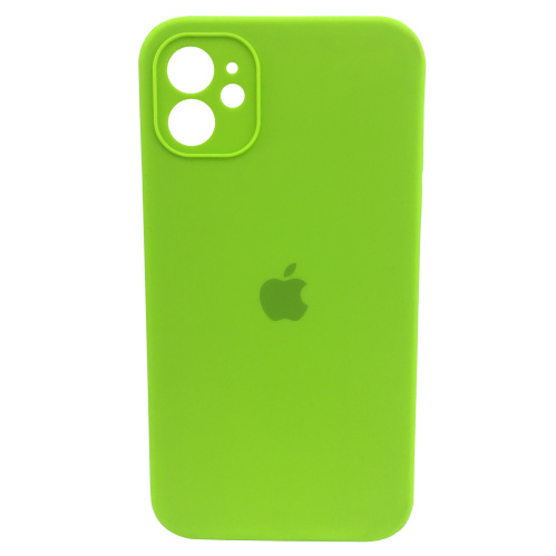 Чохол xCase для iPhone 12 Silicone Case Full Camera Square corners Party green - UkrApple
