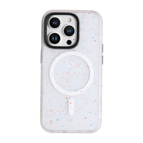 Чохол iPhone 13 Pro Max Splattered with MagSafe white - UkrApple