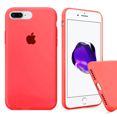 Чехол накладка xCase для iPhone 7 Plus/8 Plus Silicone Case Full ярко-розовый - UkrApple
