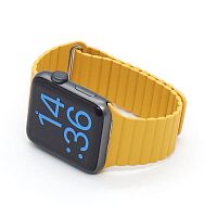 Ремінець xCase для Apple watch 42/44/45/49 mm Leather Loop Yellow