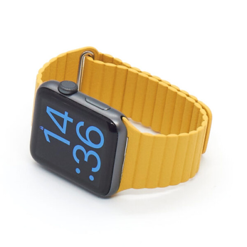 Ремінець xCase для Apple watch 42/44/45/49 mm Leather Loop Yellow - UkrApple