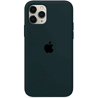 Чохол iPhone 15 Silicone Case Full forest green 