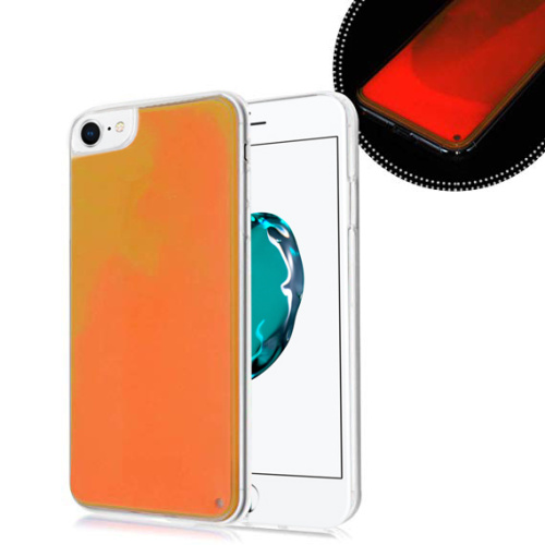 Чехол накладка xCase для iPhone 7/8/SE 2020 Neon case orange - UkrApple