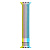 Ремінець xCase для Apple watch 42/44/45/49 mm Milanese Loop Rainbow blue yellow: фото 2 - UkrApple