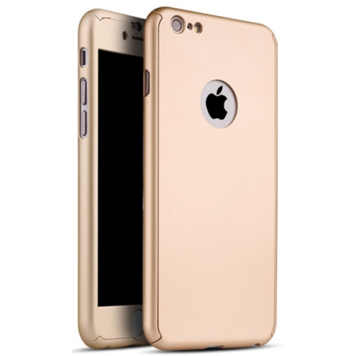 Чехол накладка xCase на iPhone 6 Plus/6s Plus Full Cover 360 Logo золото - UkrApple