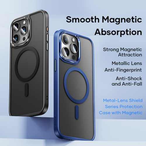 Чохол iPhone 15 Pro Max Rock Shield Protection with Magnetic blue : фото 3 - UkrApple