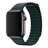 Ремінець xCase для Apple watch 38/40/41 mm Leather Loop Forest Green
