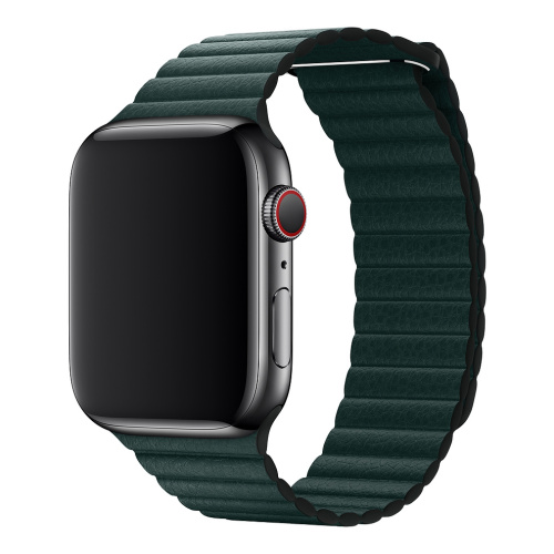 Ремінець xCase для Apple watch 38/40/41 mm Leather Loop Forest Green - UkrApple