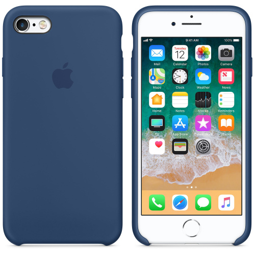 Чехол накладка xCase на iPhone 6 Plus/6s Plus Silicone Case navy blue: фото 2 - UkrApple