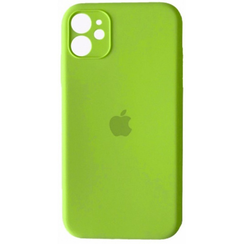 Чохол накладка xCase для iPhone 12 Mini Silicone Case Full Camera Party green - UkrApple