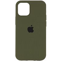 Чохол накладка iPhone 14 Silicone Case Full Dark olive