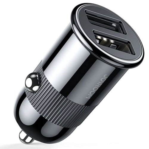 Автомобільна зарядка Joyroom mini Dual USB 3.1A  C-A06 black  - UkrApple
