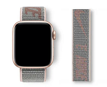 Ремінець xCase для Apple Watch 42/44/45/49 mm Nylon Sport Loop Nike pink sand
