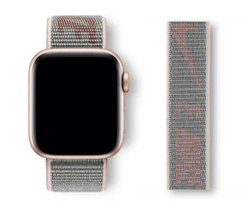 Ремінець xCase для Apple Watch 42/44/45/49 mm Nylon Sport Loop Nike pink sand - UkrApple
