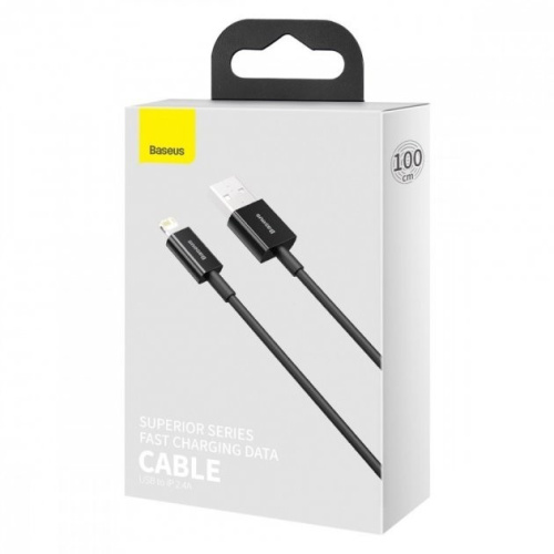 USB кабель Lightning 100cm Baseus Superior Series Fast 2.4A white: фото 2 - UkrApple