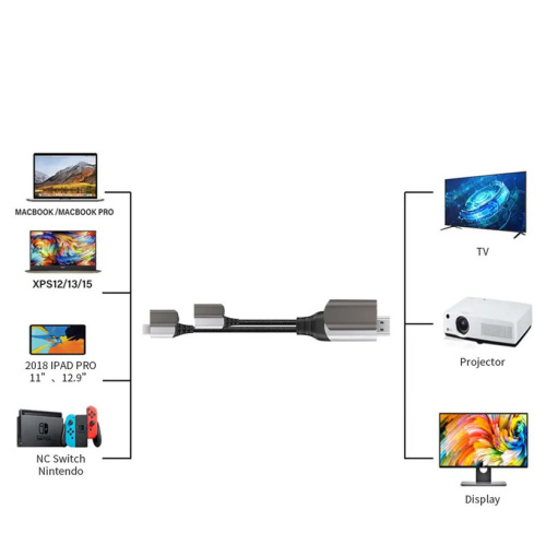 Кабель Wiwu X10 type-C to HDMI 4K  black : фото 5 - UkrApple